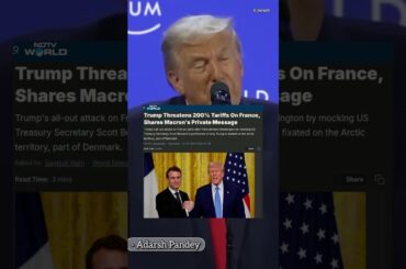 Trump Humiliates Macron; Leaks His Private Message On Greenland, Russia, Iran After Tariff Threat