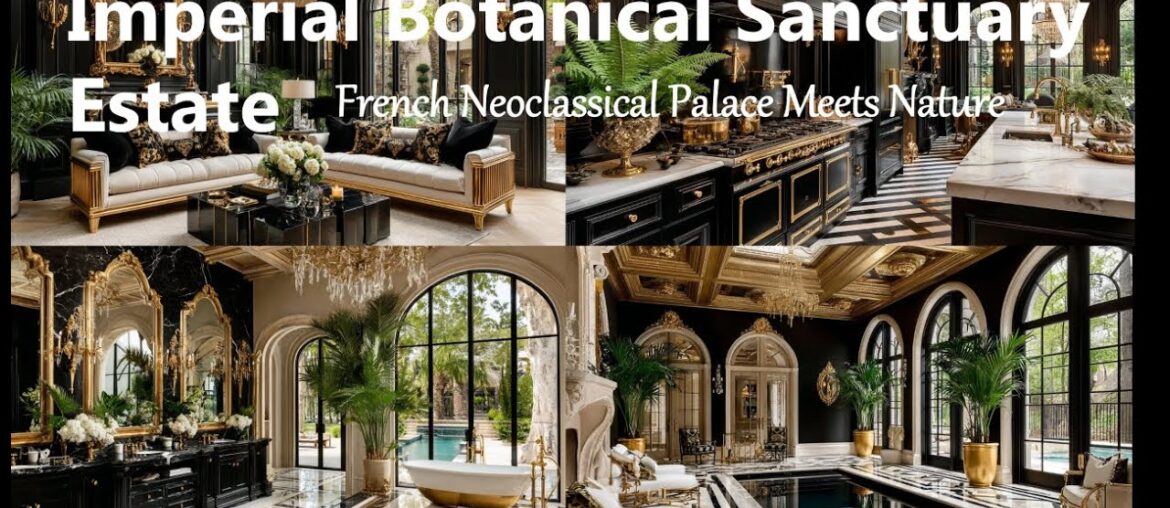 🏛️✨ Imperial Botanical Sanctuary Home Interior Design Idea | French Neoclassical Meets Nature 🌿👑