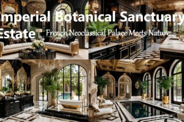 🏛️✨ Imperial Botanical Sanctuary Home Interior Design Idea | French Neoclassical Meets Nature 🌿👑