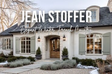 Elegant Winter French Country Style inspired by Jean Stoffer in creamy white and pale sage