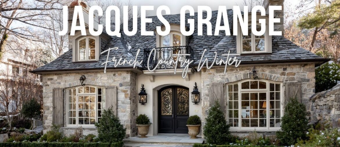 French Country Winter Estates inspired by Jacques Grange in linen beige and antique gold