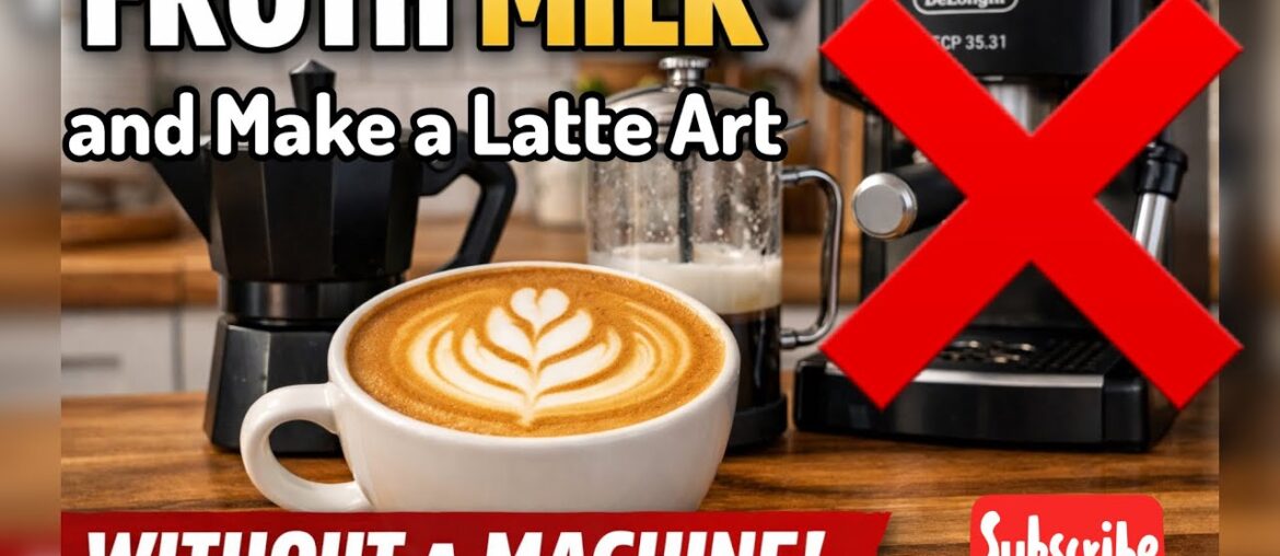 How to make a latte coffee without a coffee machine