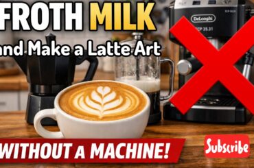 How to make a latte coffee without a coffee machine