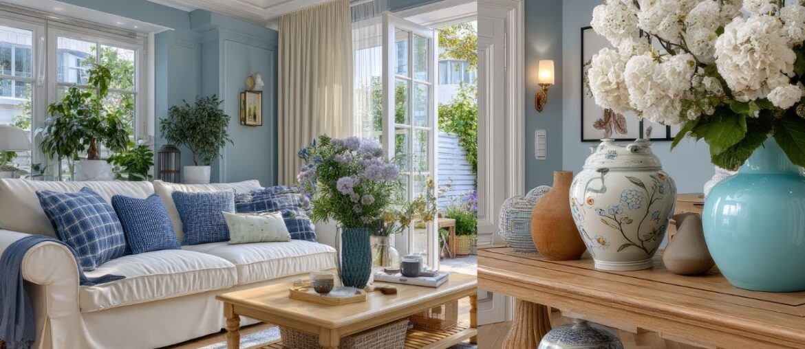 Grandma's Vintage Home Renovation ✨ French Country Blue & Cream Shades That Feel Like a Fairytale