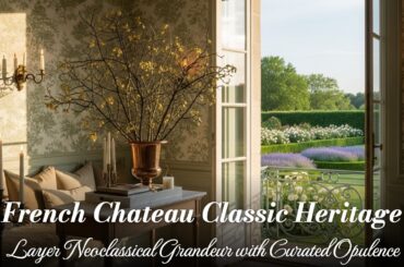 French Chateau Classic Heritage Interiors - Layer Neoclassical Grandeur with Curated Opulence