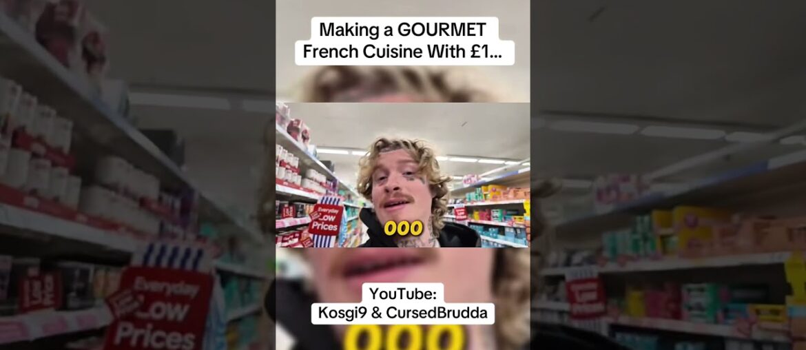 Making A GOURMET French Cuisine With £1…