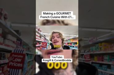 Making A GOURMET French Cuisine With £1…