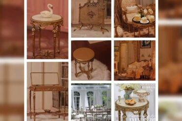 A must-have product! 1/6 Miniature Furniture Vintage Coffee Table Sofa French Dining Chair Palace