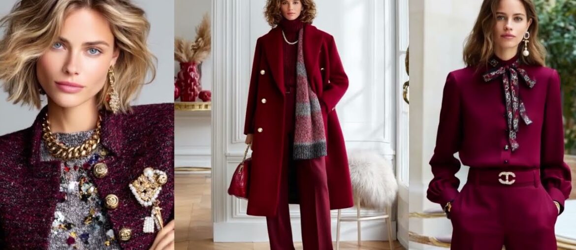 Burgundy Series | CHANEL Fall/Winter 2026 – Classic Parisian Glamour Burgundy Series | CHANEL Fall/Winter 2026 – Classic Parisian Glamour