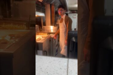 Chicken burger and chips fine dining