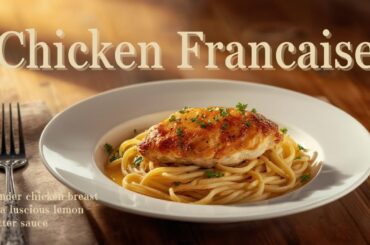 Chicken Francaise (Chicken in lemon butter sauce)