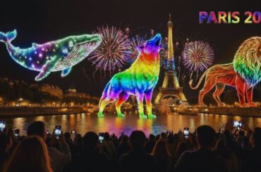 🤯🎆 Paris Sky Art Fireworks Will Blow Your Mind! | 🗼 Eiffel Tower at Night 🌙 | AI Cinematic 🎬...
