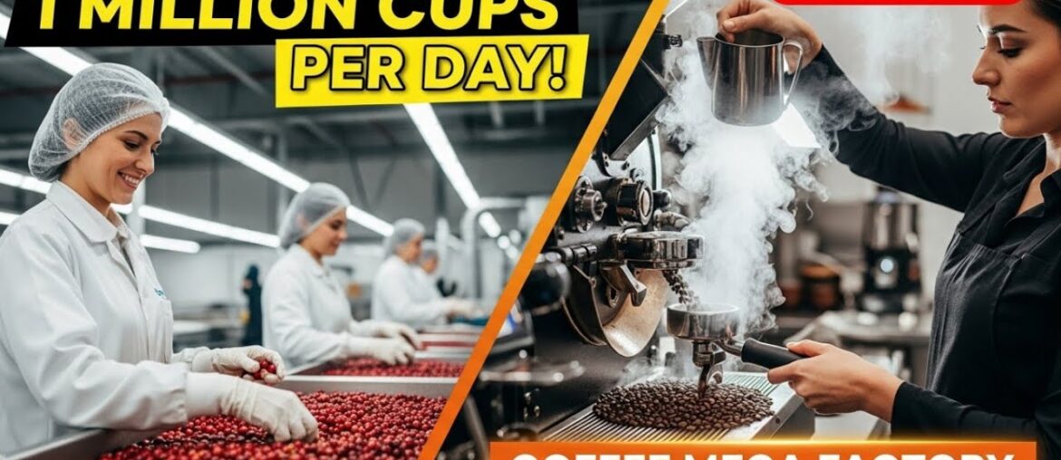 From Cherry to Cup - Inside a Coffee Roasting Mega Factory | #factorypoint