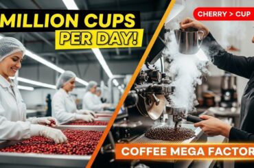 From Cherry to Cup - Inside a Coffee Roasting Mega Factory | #factorypoint