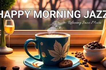 Smooth Jazz Instrumental Music & Cozy January Street Coffee Shop Ambience 🍂 Jazz Music for Work ☕