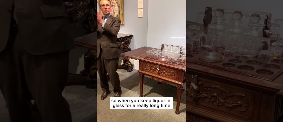 Edwardian Mahogany Surprise Drinks Table