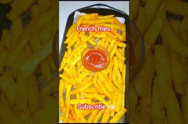 crispy french fries 😋 easy to make crispy and testy french fries at home#food #frenchfries #shorts