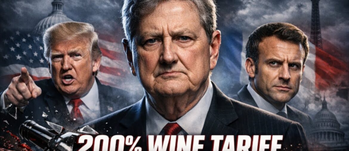 Trump Threatens 200% French Wine Tariffs to Force Macron Into His “Board of Peace”