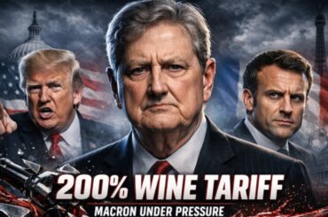 Trump Threatens 200% French Wine Tariffs to Force Macron Into His “Board of Peace”