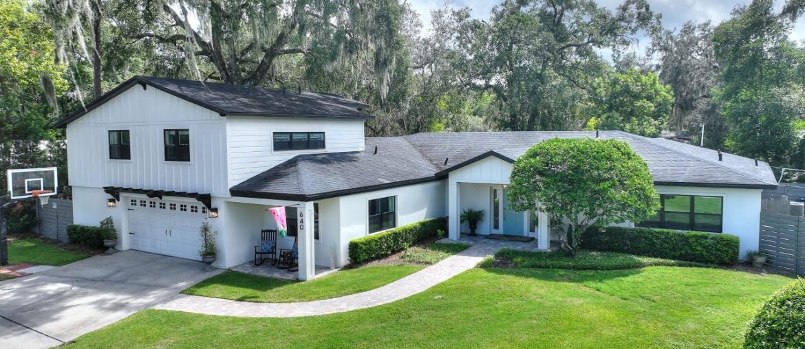 Modern French Country pool home in Winter Park, Timberlane Shores, 32789 $2,000,000 5 beds | 5 baths