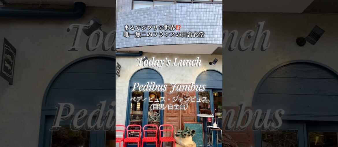 まるでジブリの世界のような隠れ家ビストロ「ペディビュス・ジャンビュス」 #東京ランチ #東京グルメ #ビストロ #目黒 #白金台