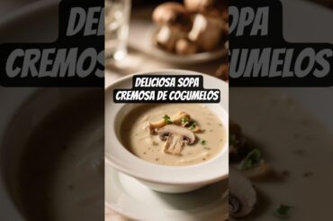 DELICIOSA Sopa Cremosa de Cogumelos Fácil de Preparar?