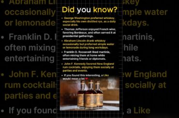 US Presidents’ Favorite Drinks