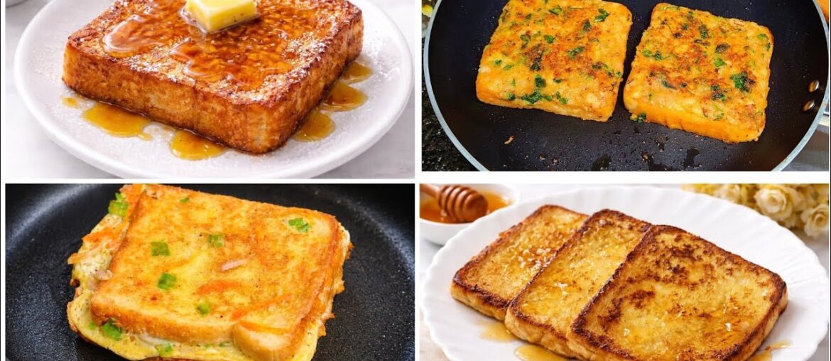 One Pan French Toast Delicious Recipes! 4 Easy Healthy breakfast ideas for Everyday!