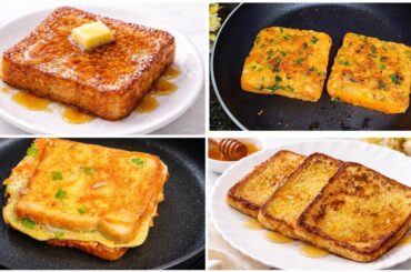 One Pan French Toast Delicious Recipes! 4 Easy Healthy breakfast ideas for Everyday!