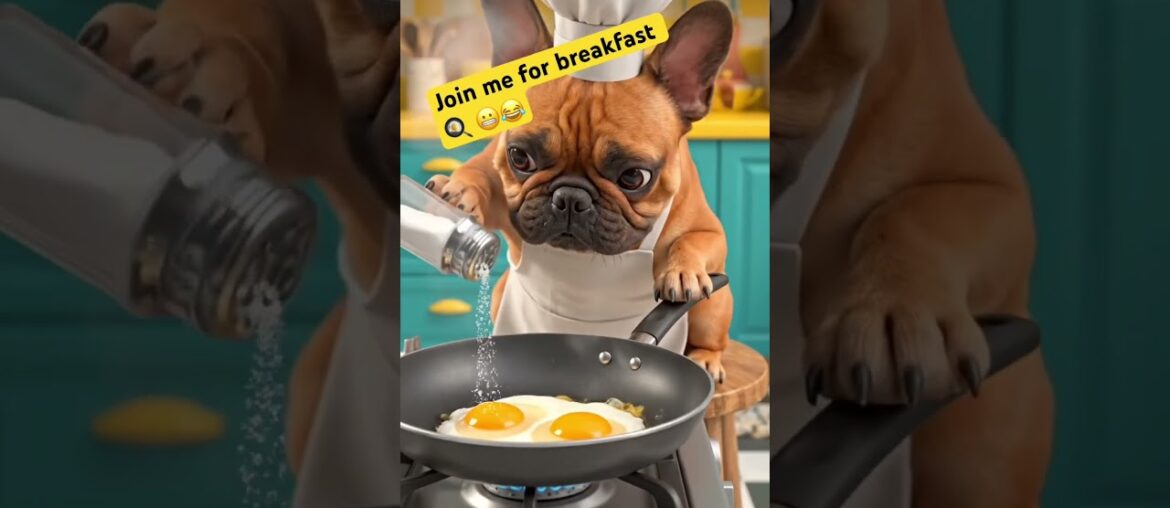 Tank the chef 👩🏻‍🍳 #frenchie