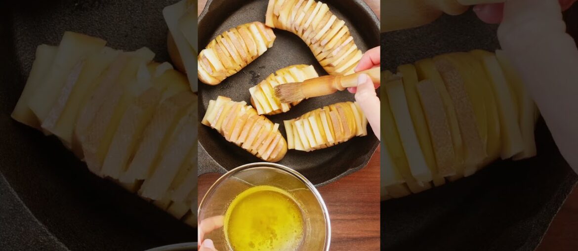 Cheesy Hasselback potatoes 🧀🥔