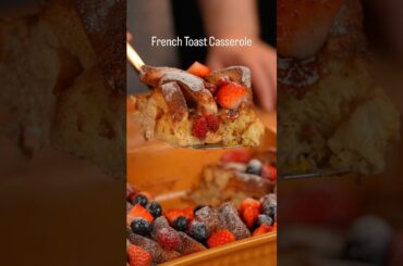 French Toast Casserole #frenchtoast #breakfast #breakfastideas #recipe