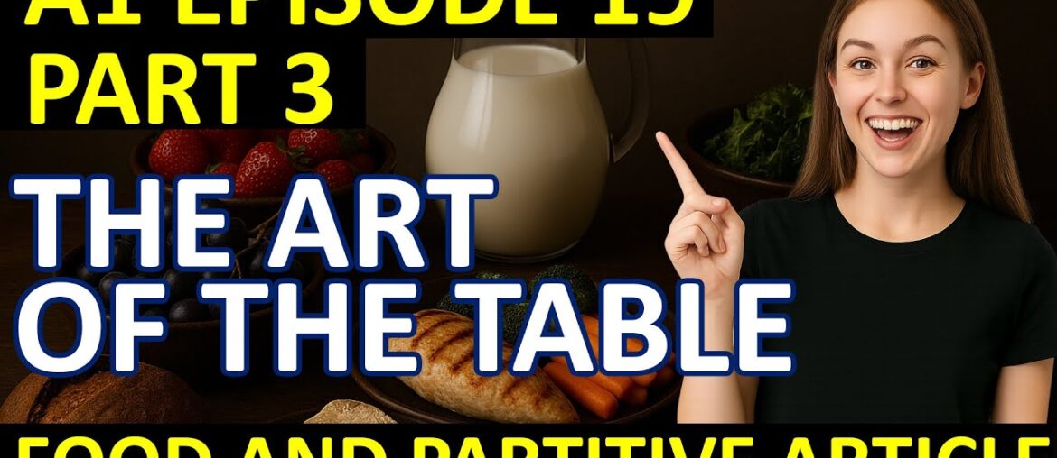 A1 Easy French in 20 minutes a day! Episode 19: French Food Vocabulary & partitive article. Part 3.