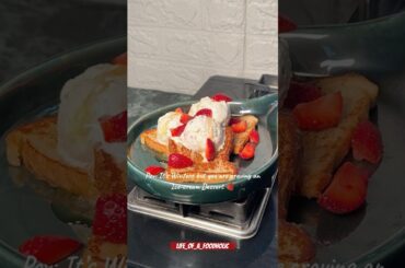 Craving for a Dessert, Try this “ICE-CREAM FRENCH TOAST” recipe♥️ #food #reels #shorts #short