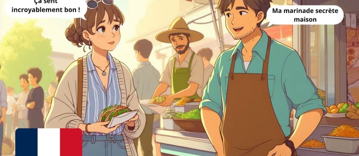 10 Easy French Conversations | At the Food Truck & Street Food (A1-A2)