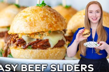 The Most Delicious Roast Beef Sliders! | Easy Appetizer!