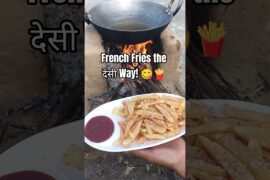 Crispy French Fries Made the Desi Way🍟🔥. #shorts #ytshorts #trending #viral #cooking #frenchfries