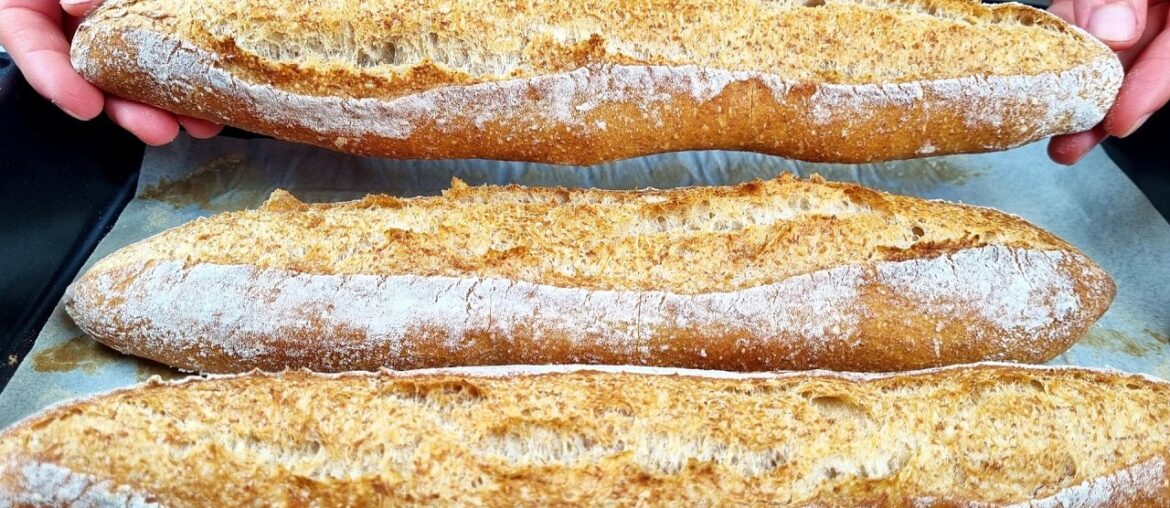I don't buy bread anymore! The new easy French baguettes recipe