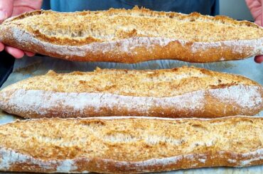 I don't buy bread anymore! The new easy French baguettes recipe