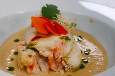 Quick King Prawn Ballottine Recipe | Modern Plating Tutorial