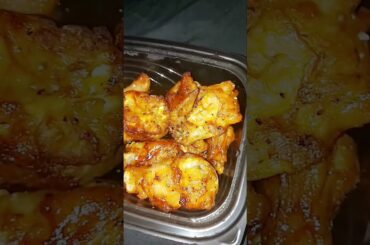 Oven Baked Honey Garlic Wings & Fries #shorts #shortvideo #food #foodie #chicken #yummy #fyp #fypシ