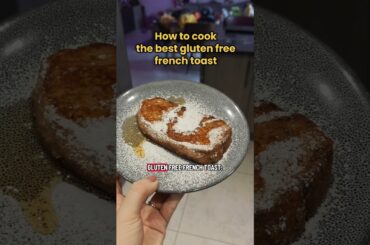 How to cook gluten free French toast! The BEST recipe! #glutenfree #foodie #shorts