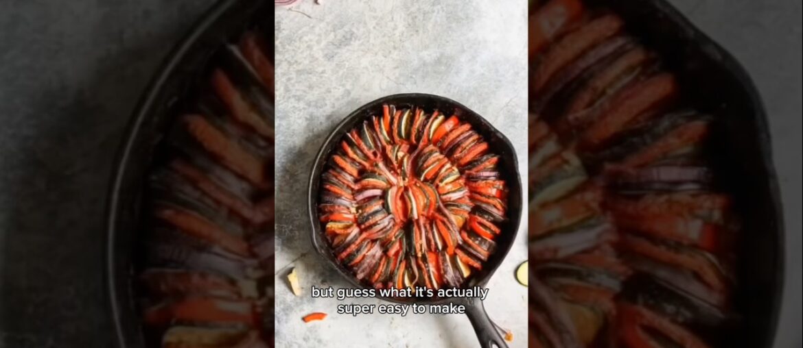 I had so much fun making this beautiful Ratatouille! 🍆🍅🥒 A simple,