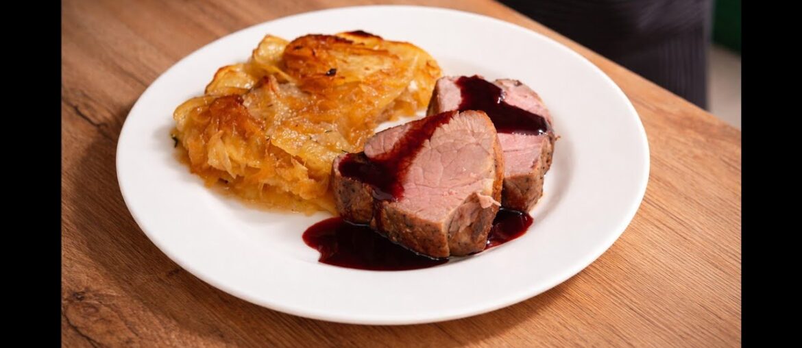 Perfect Pork Tenderloin with Red Wine Sauce | Restaurant-Quality Recipe
