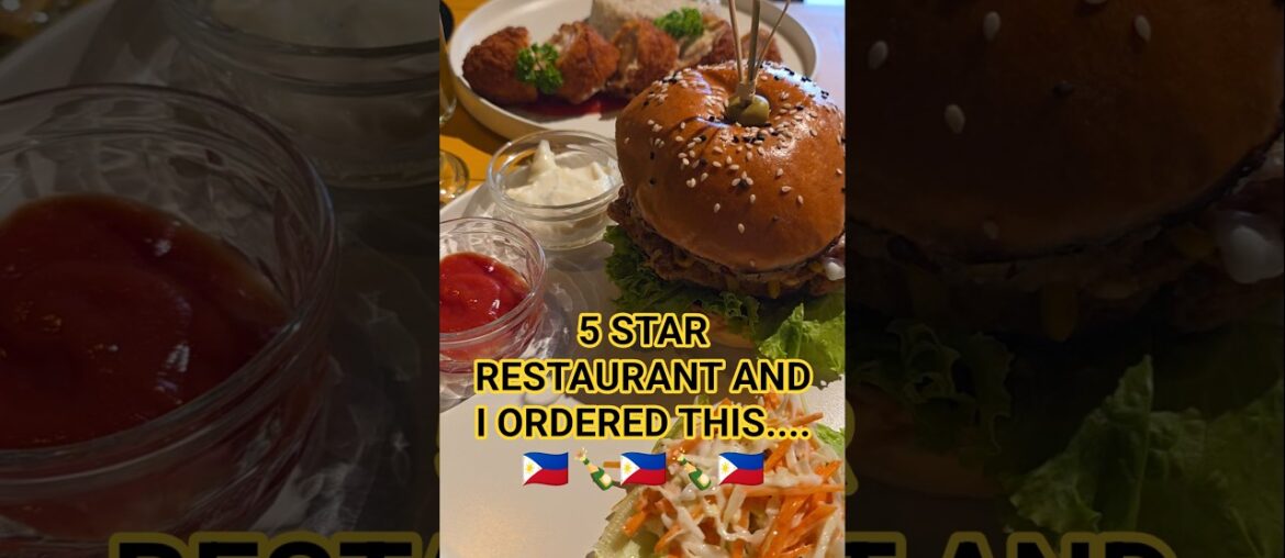 We went to a 5 STAR RESTAURANT and I ordered a Chicken Sandwich and French Fries! #finedining We went to a 5 STAR RESTAURANT and I ordered a Chicken Sandwich and French Fries! #finedining