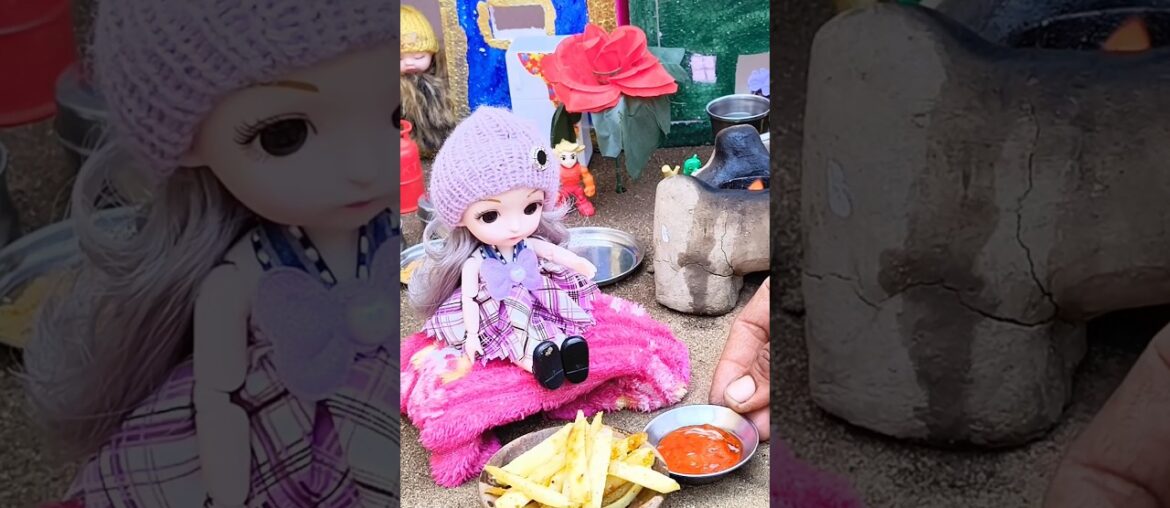 Miniature French Fries 🍟😋 #shorts #frenchfries #tinyfood #trending