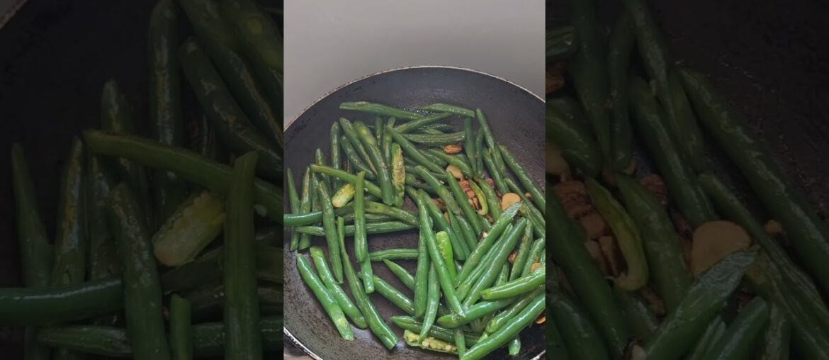 French beans with sesame#viral #fyp #foryou#shorts