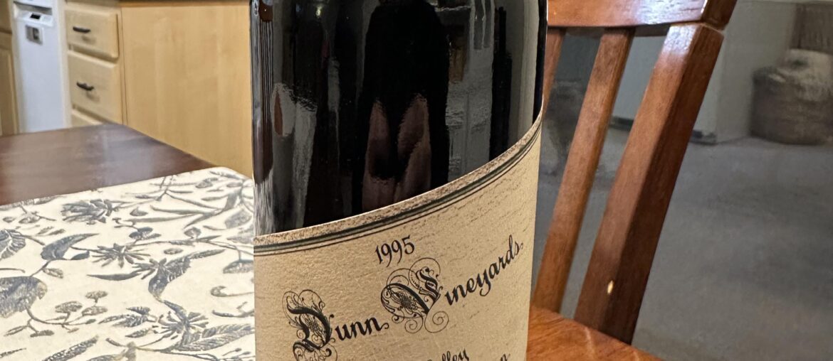 1995 Dunn Vineyards Cabernet Sauvignon 1995 Dunn Vineyards Cabernet Sauvignon
