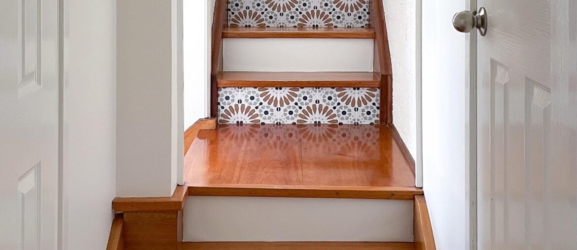 Happy with this budget stair makeover.