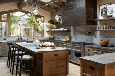 A gorgeous Balinese-inspired kitchen in Malibu, California